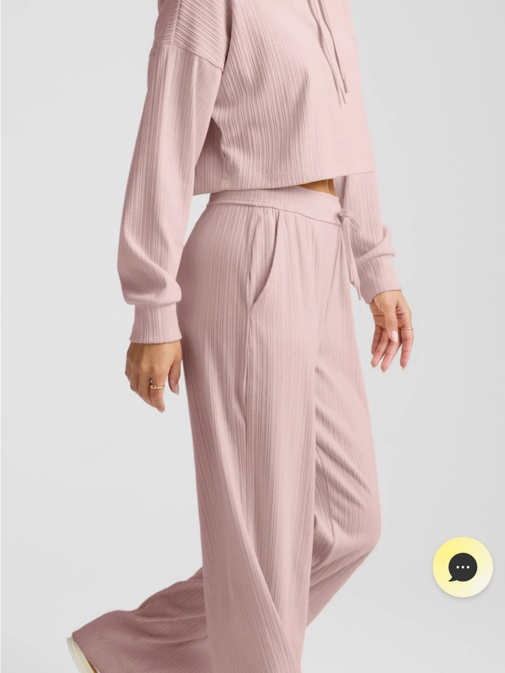 Beyond Yoga Breathe Easy Ribbed Wide Leg Pant NWT